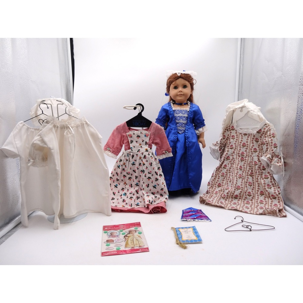 American Girl Felicity Merriman Doll Christmas Birthday and First Meet Dress and